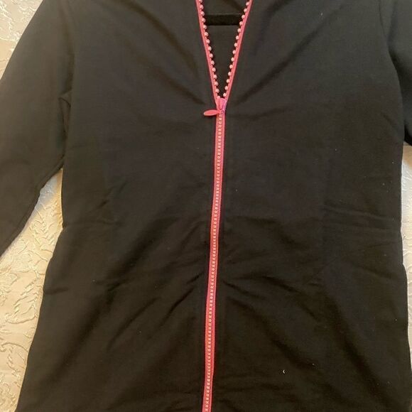 Quaker factory polka Dot trim Hoodie RhinestoneXXS - Picture 2 of 8